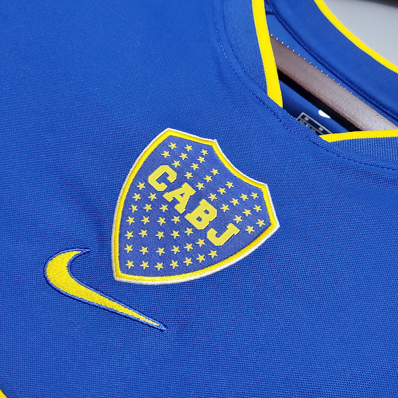 Boca Juniors Retro 2002 Blue and Yellow Jersey -