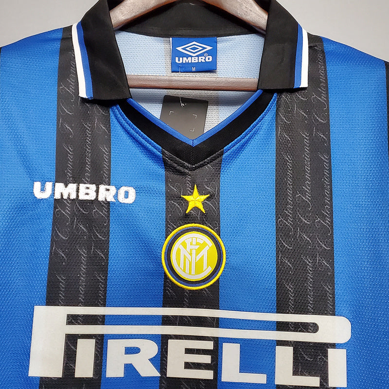 Maillot rétro Inter Milan 1997/1998 - Bleu et Noir