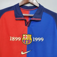 Pull Barcelone 100 Ans Rétro 1999 - Bleu et Vert