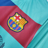 Maillot Barcelone Extérieur 10/11 - Bleu et Vert